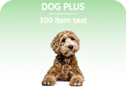 Our Plus Dog Test with 100 items tested