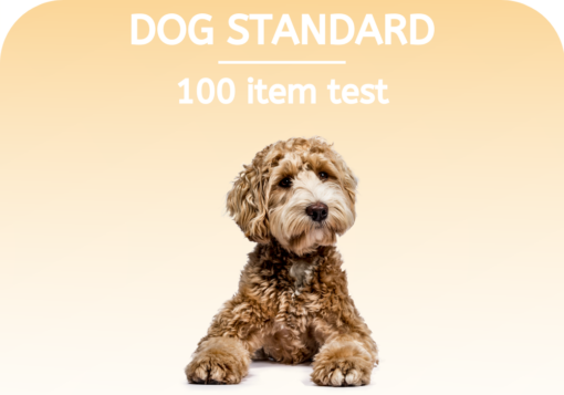 Our Standard Dog Test with 100 items tested